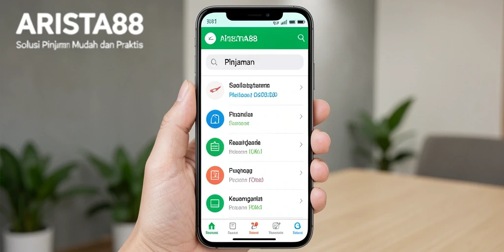 Tampilan antarmuka ARISTA88 yang sederhana dan mudah digunakan.