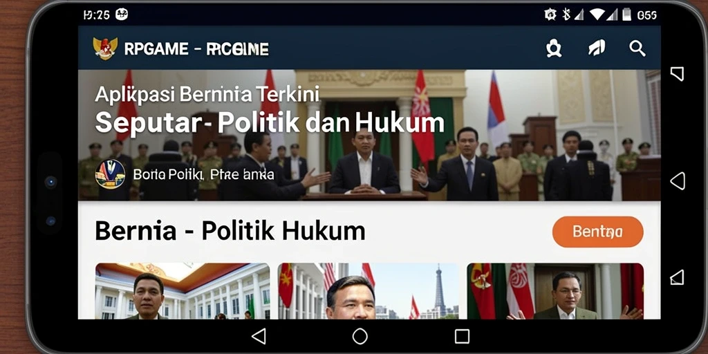 Tampilan aplikasi RPGAME yang informatif dan mudah digunakan.